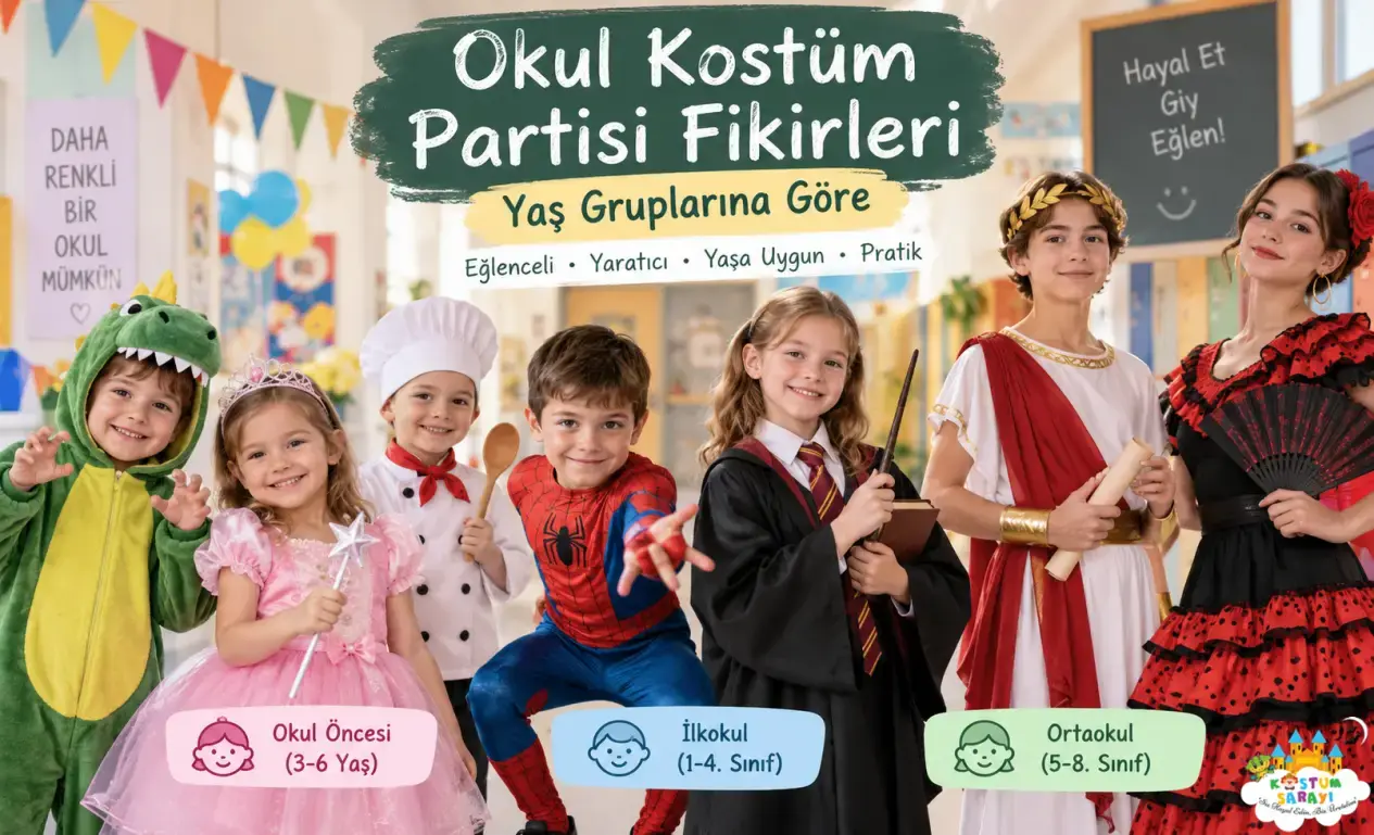 Okul Kostüm Partisi Fikirleri: Yaş Gruplarına Göre Konseptler ve Öneriler