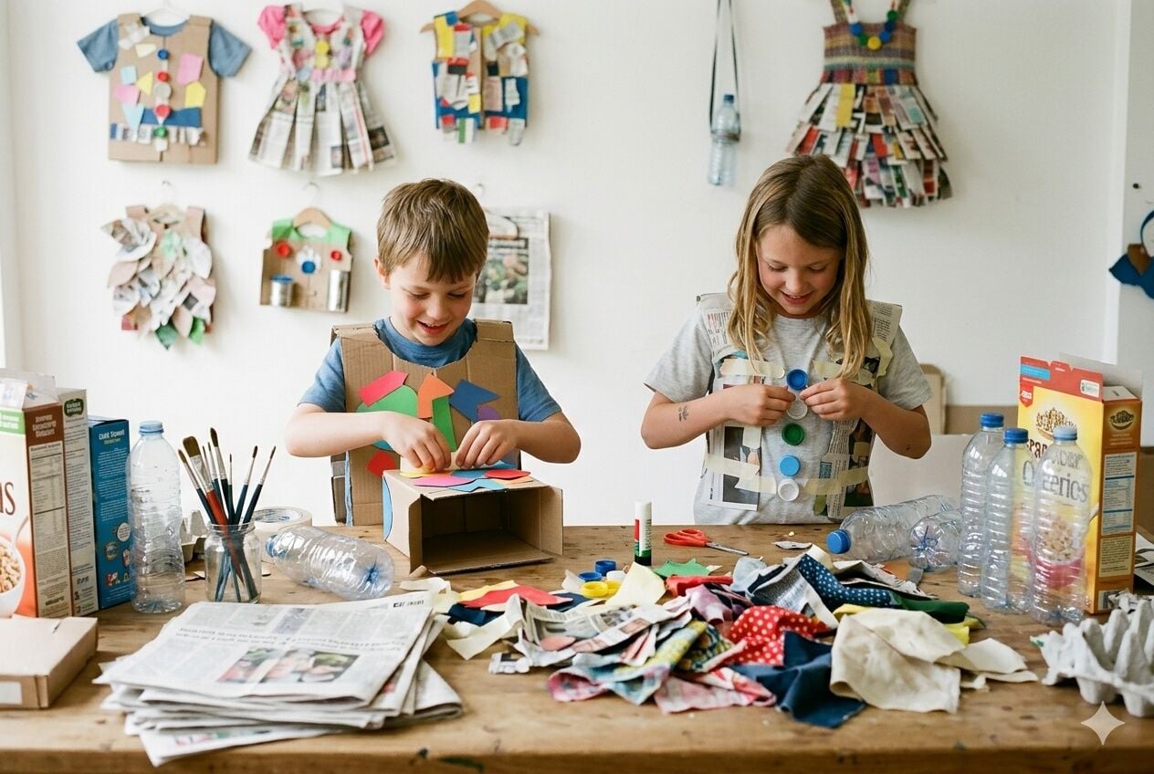 Artık Materyallerden Kostüm Fikirleri 