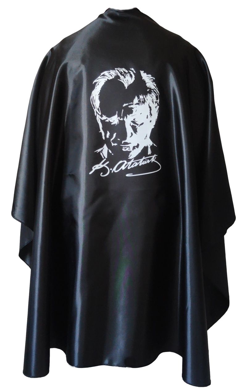 Atatürk Baskılı Pelerin Siyah | 10 Kasım Atatürk Baskılı Siyah Pelerin