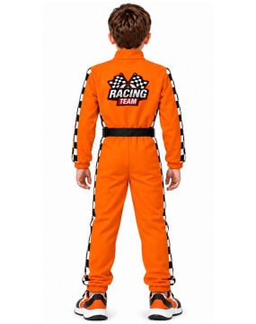 Formula Turuncu Yarışçı Tulumu Çocuk