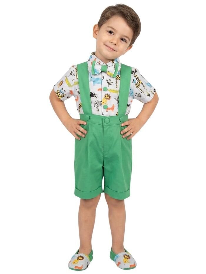 Safari Temalı Papyonlu Ayakkabılı Kostüm