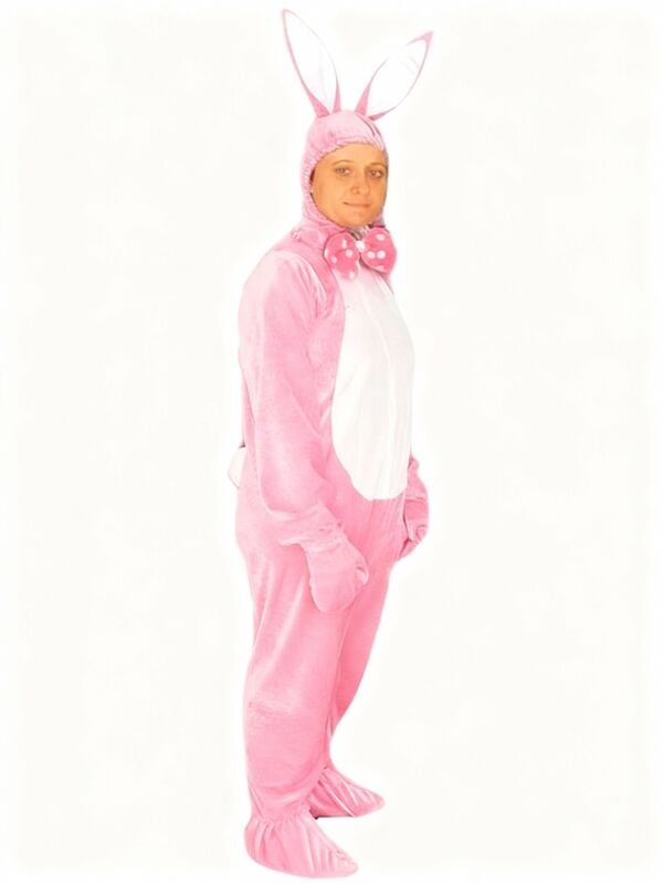 Tavşan Kostümü Yetişkin Model-2 XL Beden - Pembe