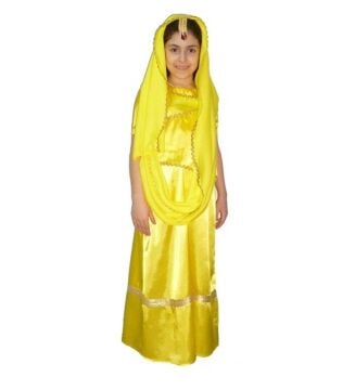 Hintli Kız Kostümü 6-7 Yaş - Kırmızı