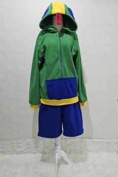 Kapüşonlu Cosplay Yeşil Kostüm Yetişkin | Video Oyunu Kapüşonlu Yeşil Kostüm Yetişkin