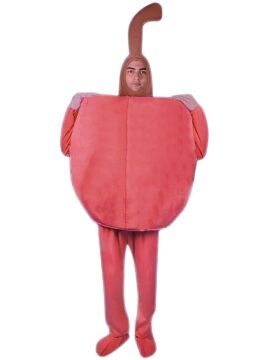 Elma Kostümü Yetişkin M Beden - Kırmızı