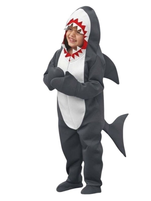 Köpek Balığı Kostümü Füme - 4-5 Yaş