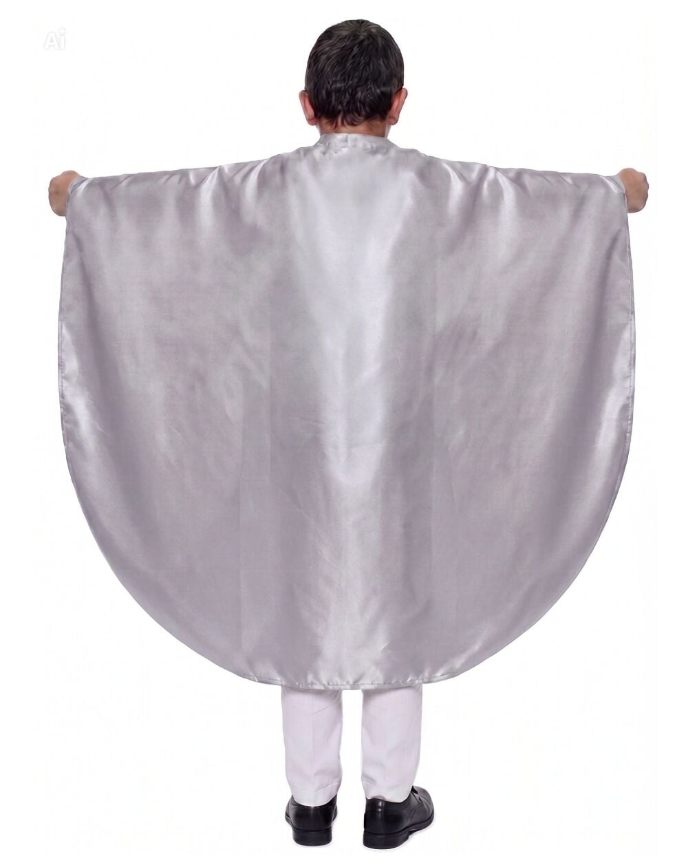 Oval Kesim Çocuk Gösteri Pelerini Gri