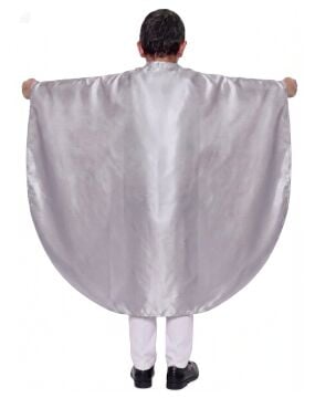 Oval Kesim Çocuk Gösteri Pelerini Gri