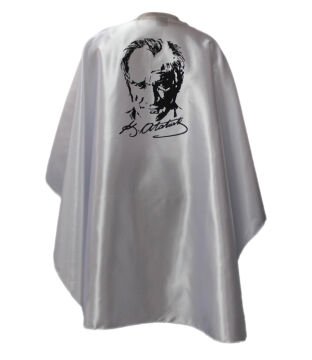 Atatürk Baskılı Pelerin 6 Numara (7 - 9 Yaş) Boy: 90 X Genişlik: 125 cm - Kırmızı