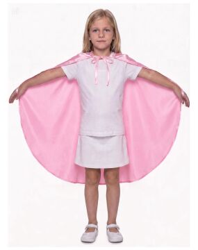 Oval Kesim Çocuk Gösteri Pelerini Pembe