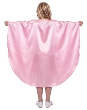 Oval Kesim Çocuk Gösteri Pelerini Pembe