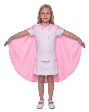 Oval Kesim Çocuk Gösteri Pelerini Pembe
