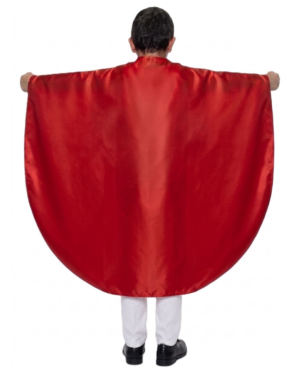Oval Kesim Çocuk Gösteri Pelerini Kırmızı