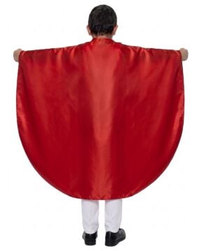 Oval Kesim Çocuk Gösteri Pelerini Kırmızı