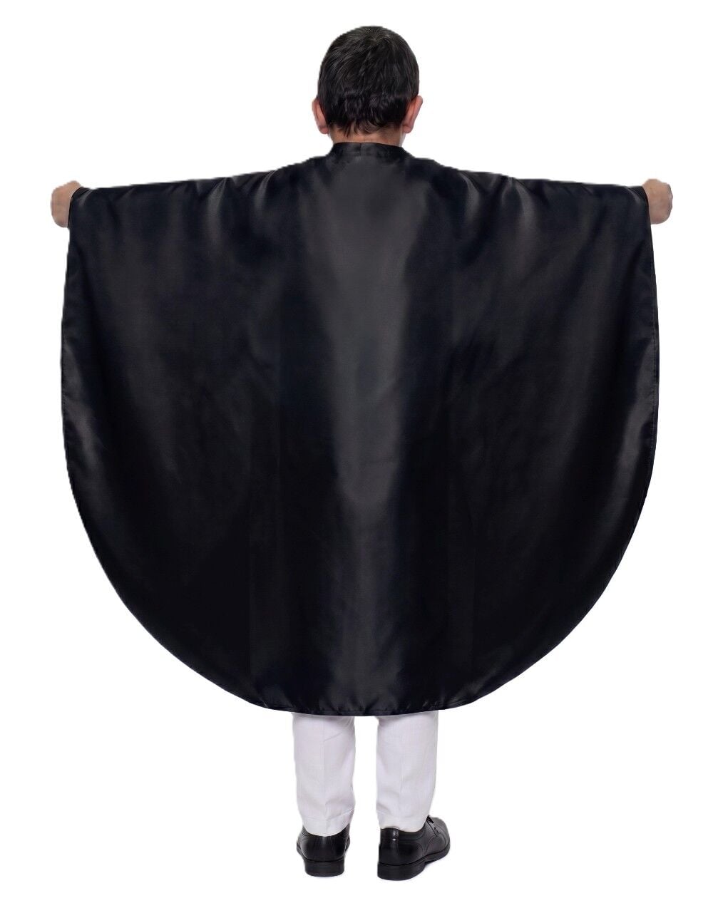 Oval Kesim Çocuk Gösteri Pelerini Siyah