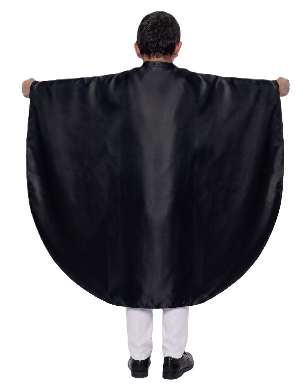 Oval Kesim Çocuk Gösteri Pelerini Siyah