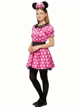 Anne Kız Kombinli Minnie Mouse Elbise