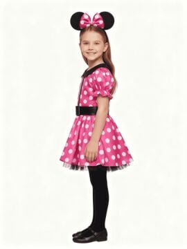 Anne Kız Kombinli Minnie Mouse Elbise