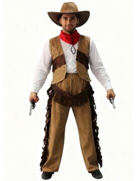 Baba Oğul Kombinli Kovboy Kostümü