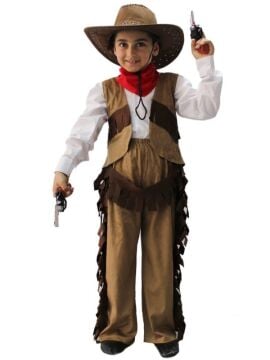 Baba Oğul Kombinli Kovboy Kostümü