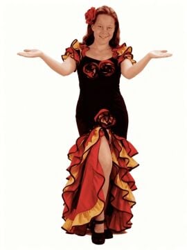 İspanyol Yetişkin Kadın Kostümü