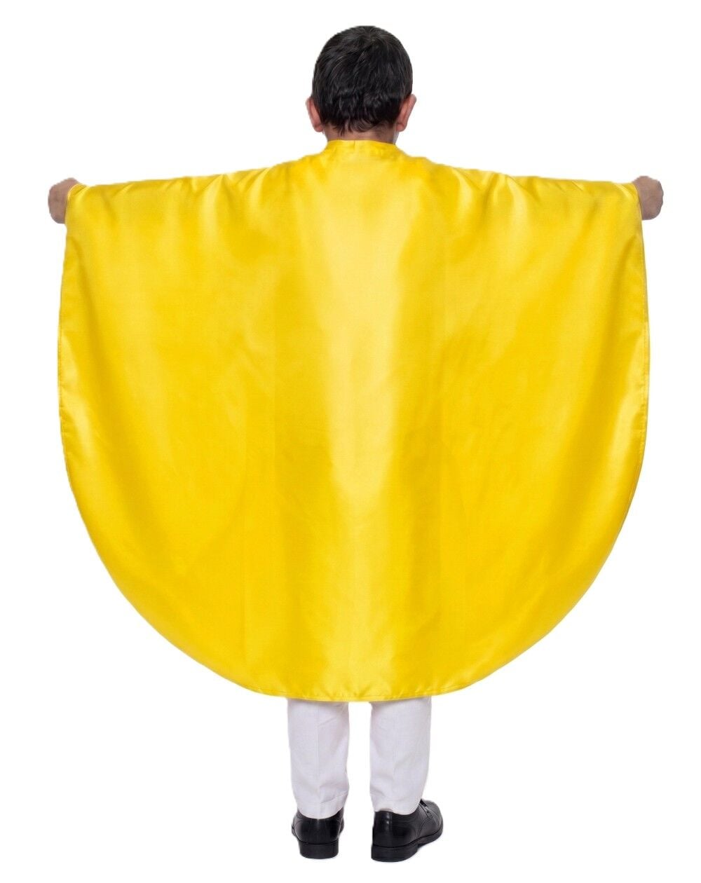 Oval Kesim Çocuk Gösteri Pelerini Sarı