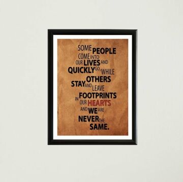 Some People Çerçeveli Poster Tablo