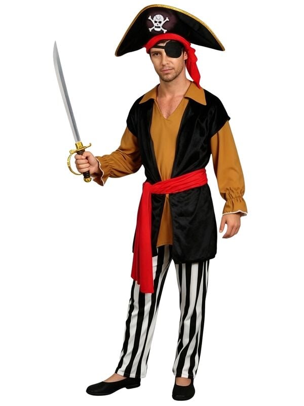 Korsan Jack Sparrow Kostümü Yetişkin