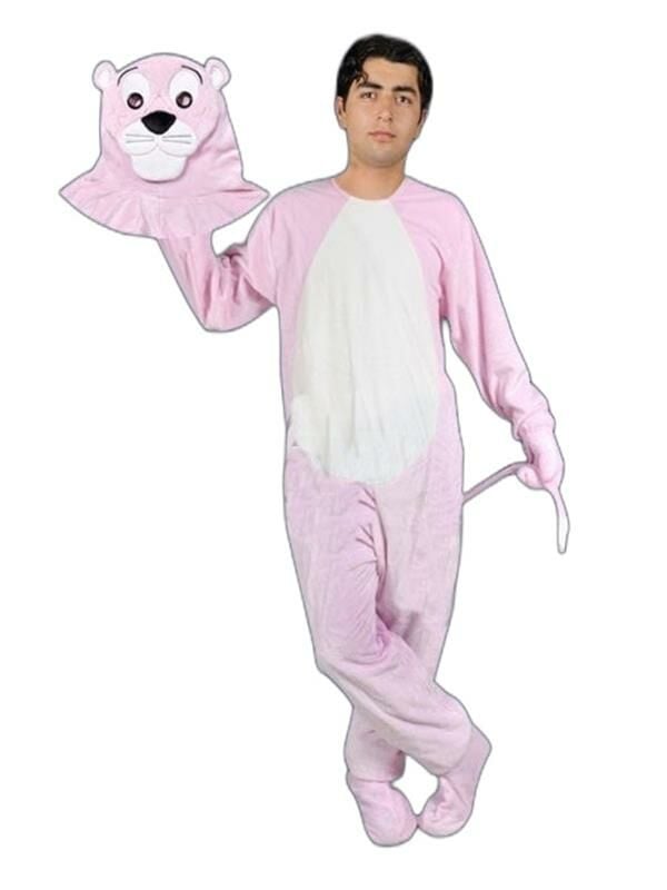 Pembe Panter Kostümü Yetişkin