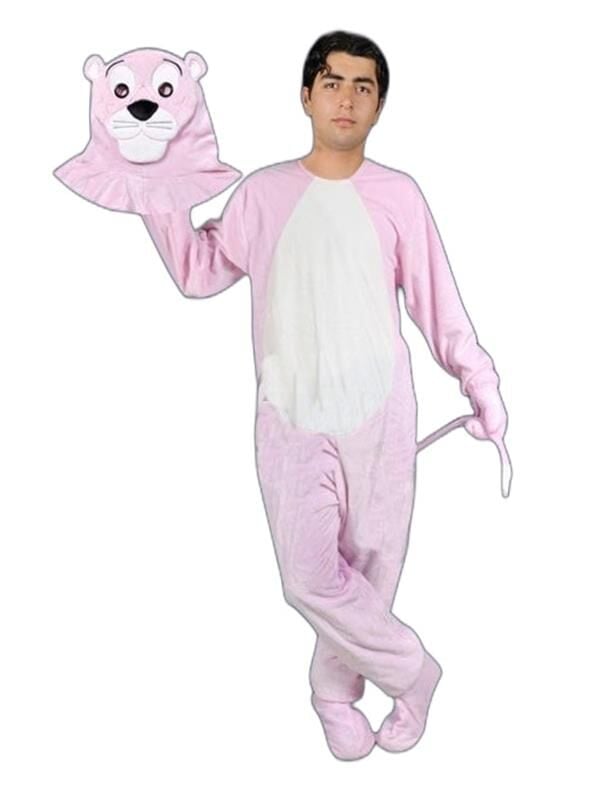 Pembe Panter Kostümü Yetişkin