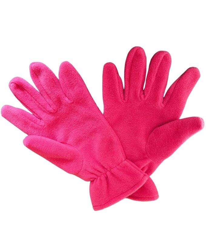 Yetişkin Fuşya Polar Eldiven