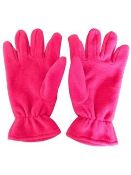 Yetişkin Fuşya Polar Eldiven