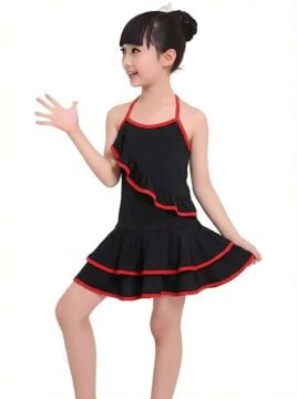 Kız Latin Dans Kostümü