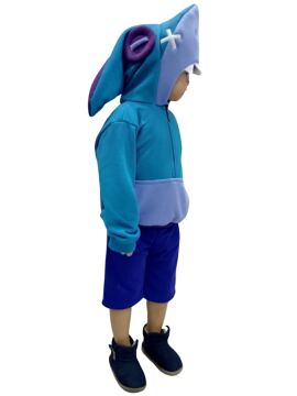 Kapüşonlu Cosplay Leon Shark Kostümü