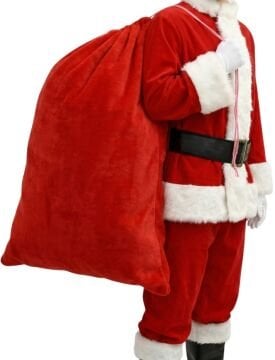 Noel Baba Hediye Çuvalı Mega Boy (85X110 cm)