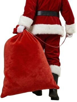 Noel Baba Hediye Çuvalı Mega Boy (85X110 cm)