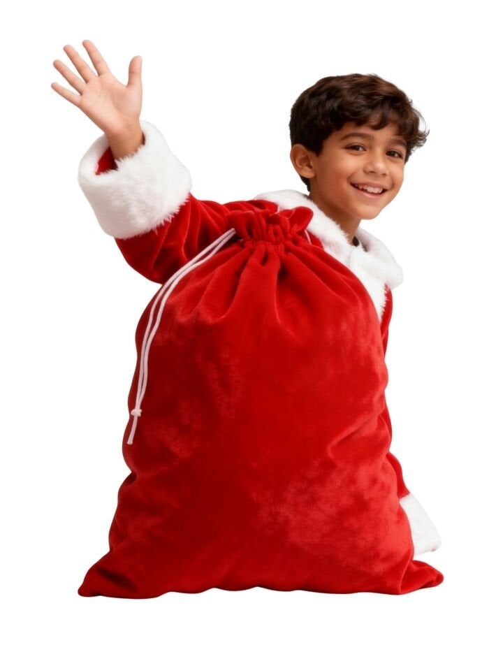 Noel Baba Hediye Çuvalı Küçük Boy (45X70 cm)