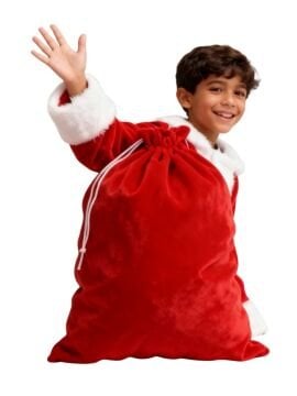 Noel Baba Hediye Çuvalı Küçük Boy (45X70 cm)