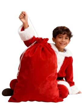 Noel Baba Hediye Çuvalı Küçük Boy (45X70 cm)