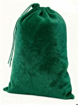 Yeşil Noel Baba Hediye Çuvalı Büyük Boy (70X100 cm)