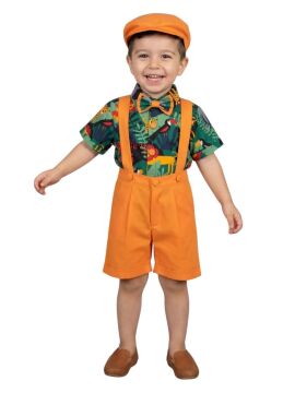 Safari Konseptli Papyonlu Şapkalı Kostüm