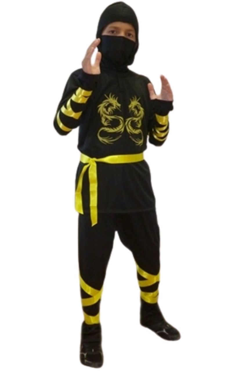 Ninja Kostümü 6-7 Yaş - Sarı