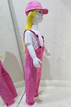 Bahçıvan Tulum ve Şapka Set Pembe 12-13 Yaş