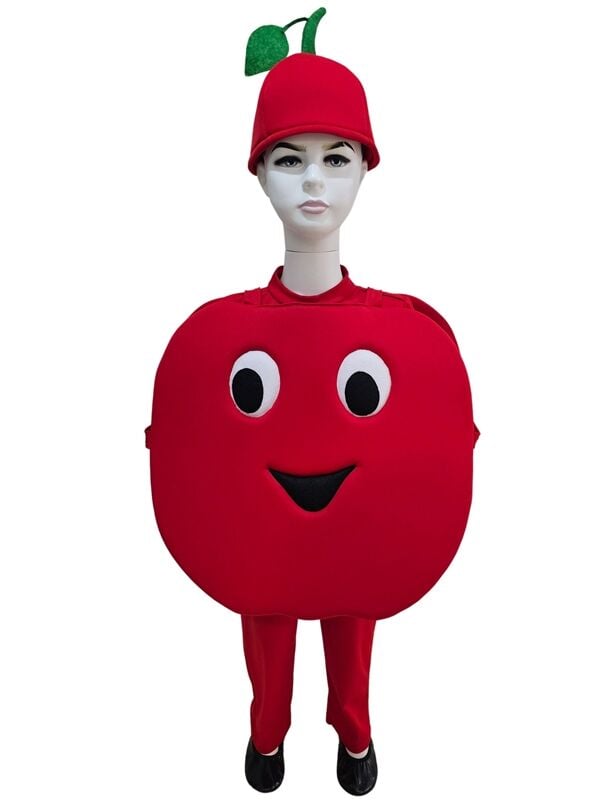 Kırmızı Elma Kostümü 8-9 Yaş