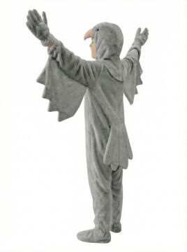Güvercin Kostümü Gri - 10-11 Yaş
