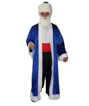 Nasrettin Hoca Kostümü Yetişkin S Beden - Mavi