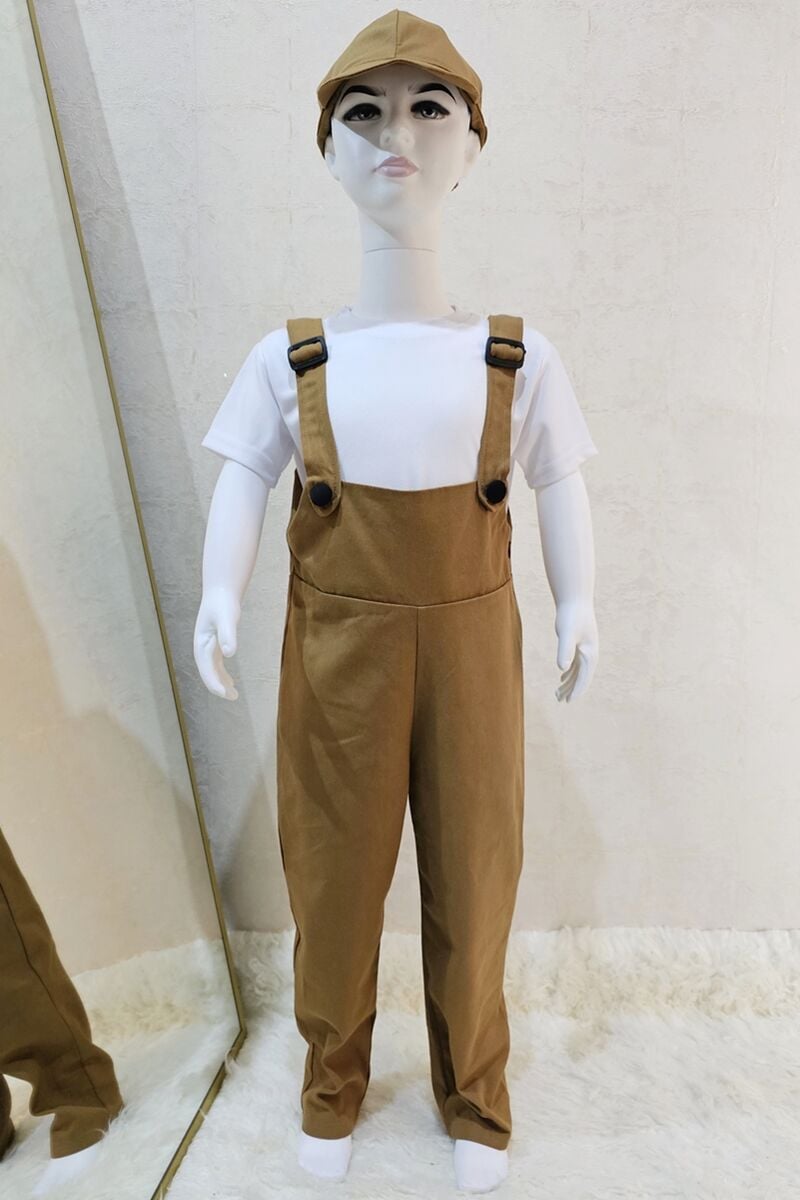 Bahçıvan Tulum ve Şapka Set Taba