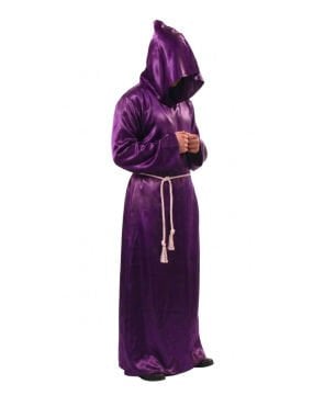 Halloween Büyücü Kostümü Yetişkin Mor