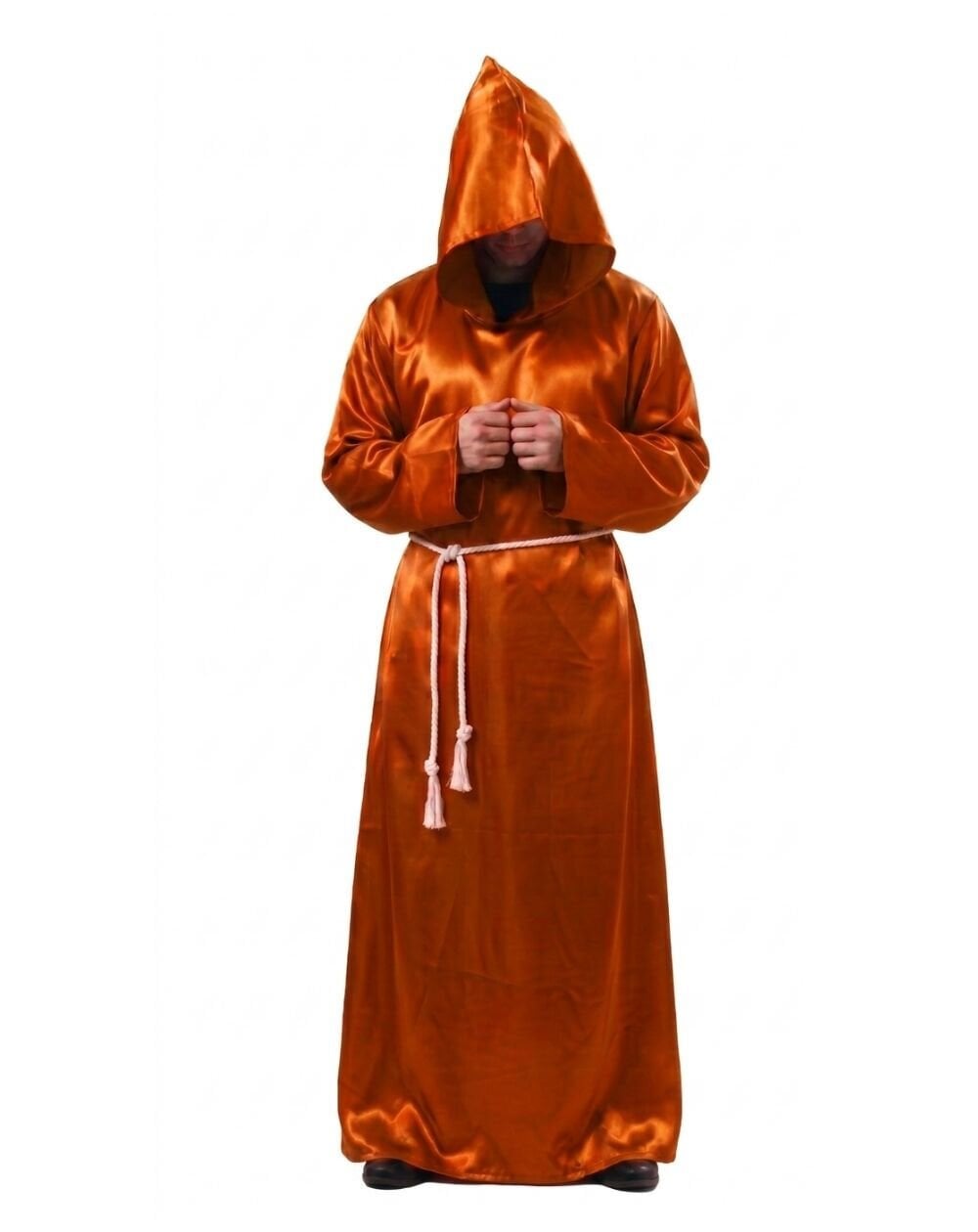 Halloween Büyücü Kostümü Yetişkin Turuncu