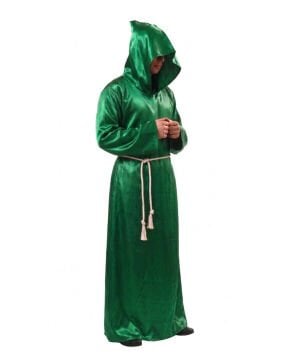 Halloween Büyücü Kostümü Yetişkin Yeşil